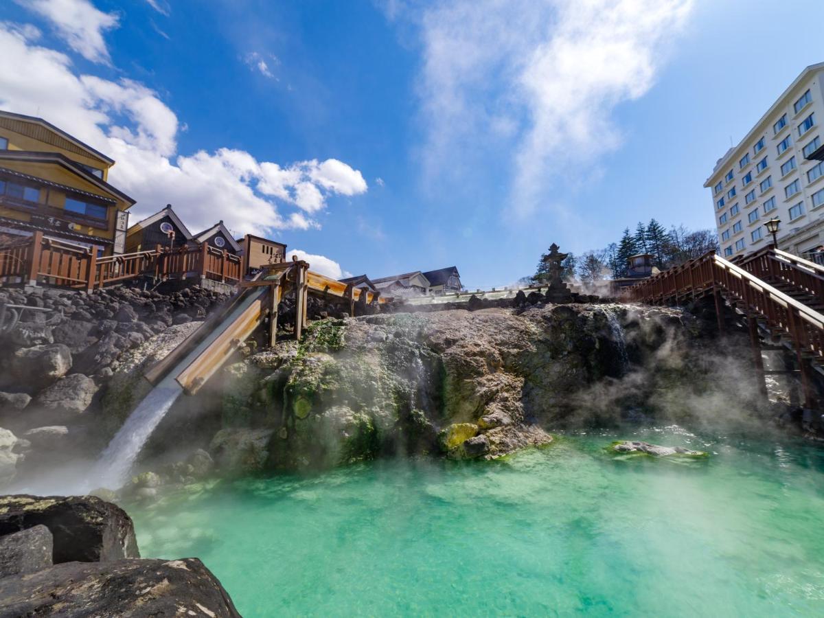 Kamenoi Hotel Kusatsu Yubatake Exterior foto